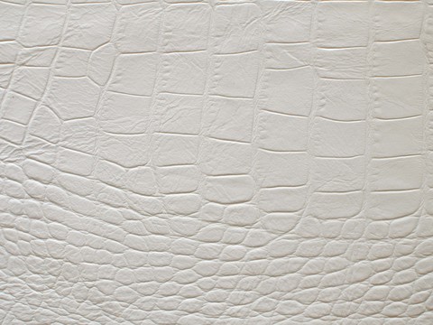 White textured leather