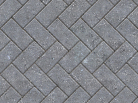 Seamless Herringbone Patchwork Floor Tile Sidewalk Road Ground Square Paving