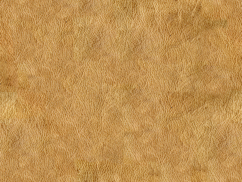 Yellow coarse-grain leather