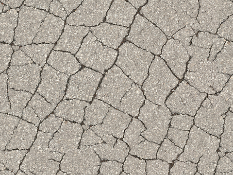 Seamless gray cracked cement asphalt asphalt road ground road road