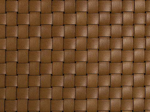 Brown Leather Woven