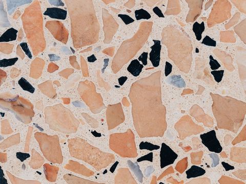 Red terrazzo