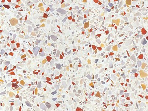 Red terrazzo