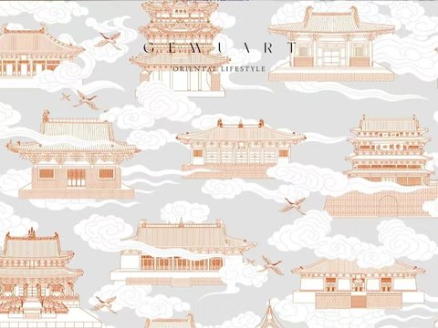 Chinese wallpaper mural