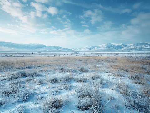 snow grassland