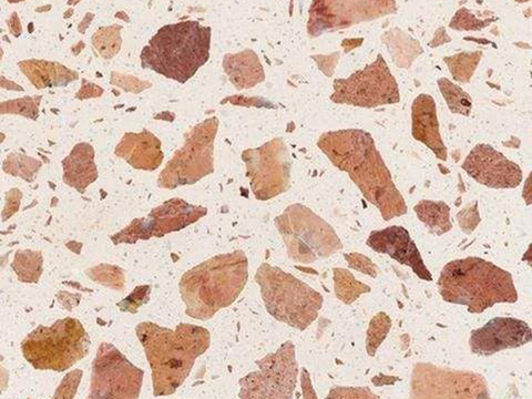 Red terrazzo