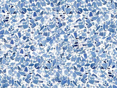 blue terrazzo