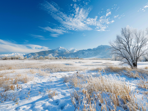 snow grassland