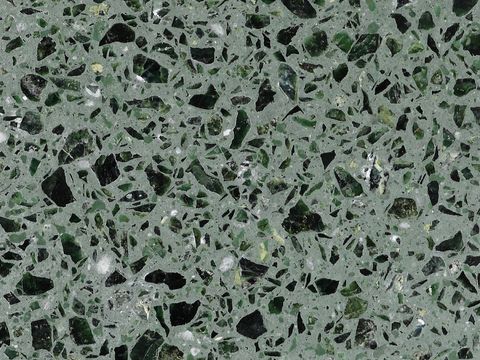 green terrazzo