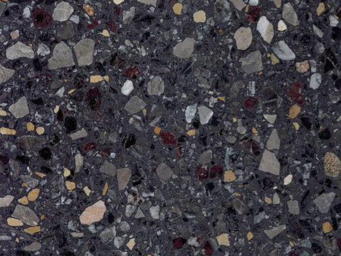 Black terrazzo