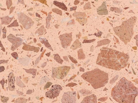 Red terrazzo