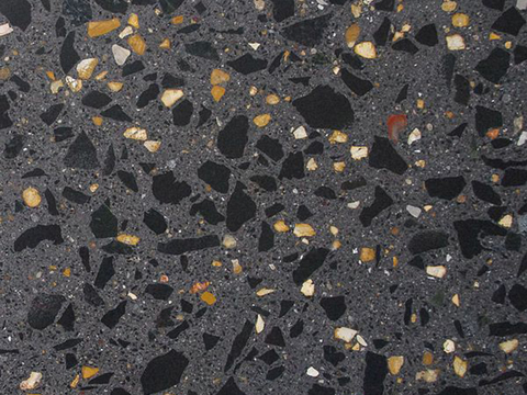 Black terrazzo