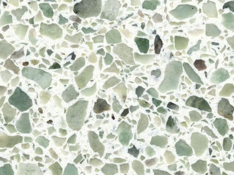 green terrazzo