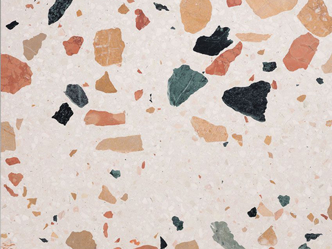 Red terrazzo