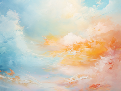 Sky Abstract Oil Painting