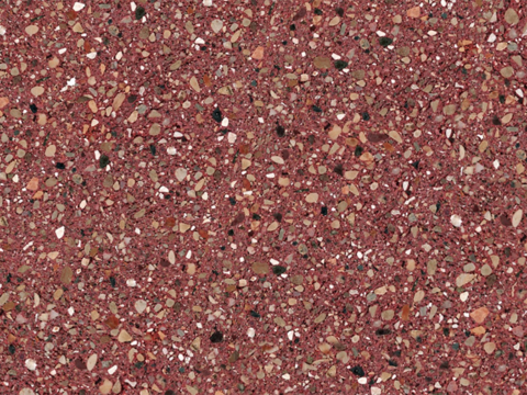 Red terrazzo