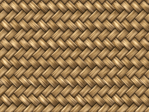 Seamless yellow rattan rattan bamboo weave