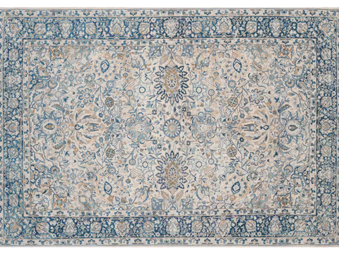 Buckle-free European classical retro distressed medieval carpet