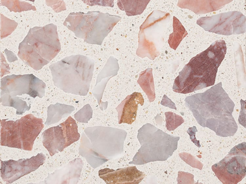 Red terrazzo