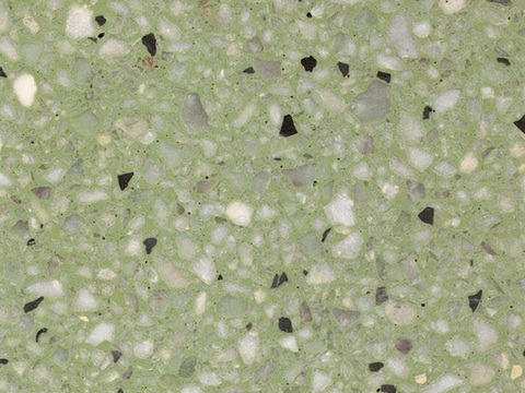 green terrazzo