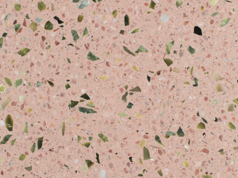 Red terrazzo