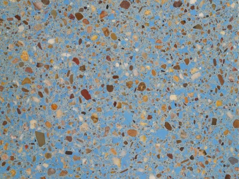 blue terrazzo