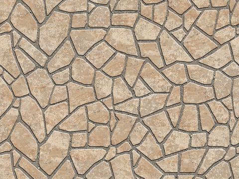 Seamless irregular mosaic slate floor tile pavement road ground square paving