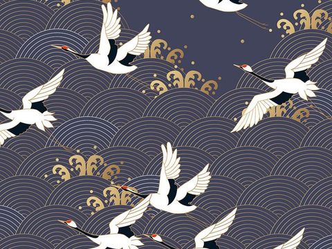 New Chinese background wall art wallpaper