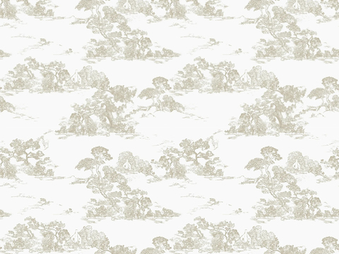 Seamless Middle Ancient Small Method Plant Pattern Wall Cloth