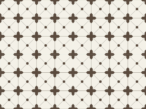 French retro small tiles