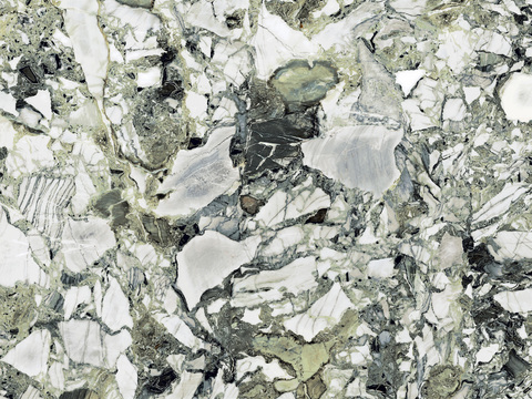 Cold Emerald White Marble Rock Slab