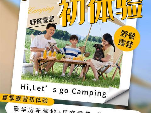 Camping Camp Outdoor Party Party Poster