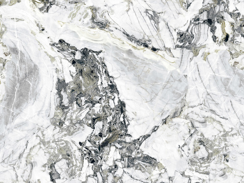 Cold Emerald White Marble Rock Slab