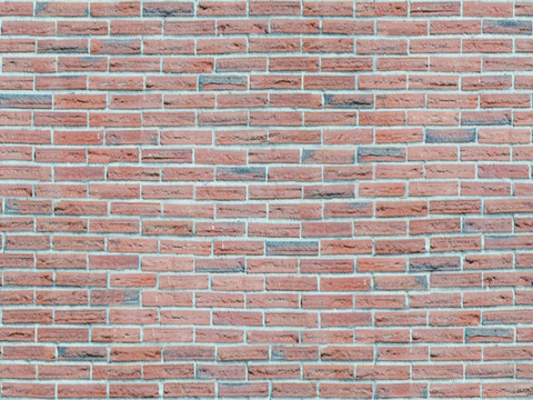 Red Wall Brick Wall Staggered Brick