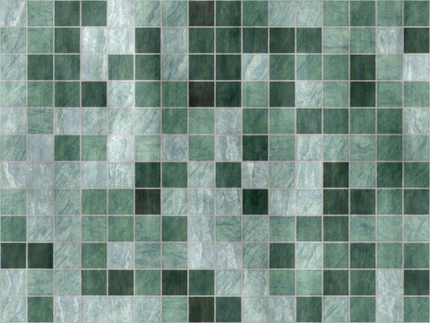 Green Retro Port Style Mosaic