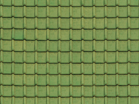 Chinese Tile Green Tile Yellow Green Roof Tile Clay Tile Roof Tile