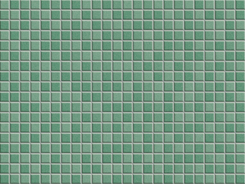 Green Retro Port Style Mosaic