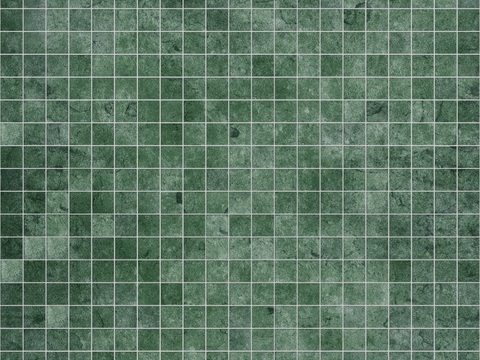 Green Retro Port Style Mosaic