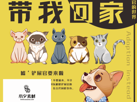 Pet shop pet hospital cute pet poster