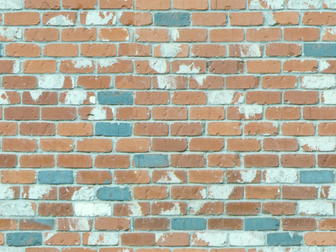 Red Wall Brick Wall Staggered Brick