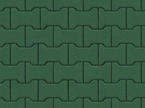 Seamless green cement parquet floor tile pavement road ground square paving