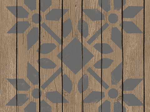 Seamless Geometric Decorative Parquet Textured Wood Floor