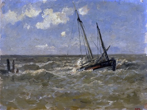 Sailing oil painting works by world famous painters