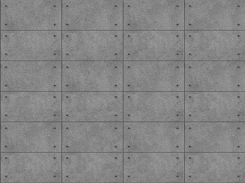 Seamless concrete cement building exterior wall