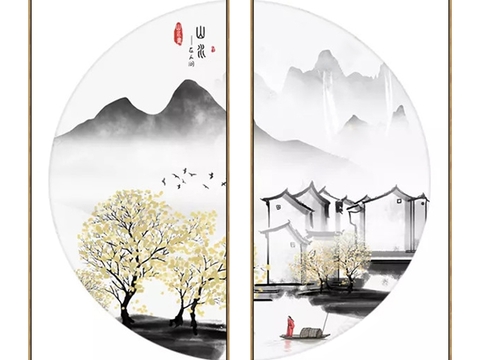 New Chinese Style Flower and Bird Combination Decorative Painting