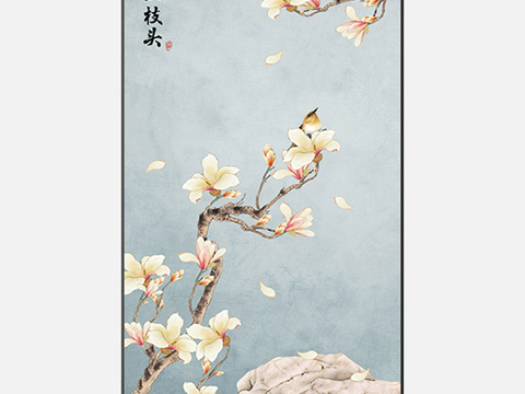 New Chinese Style Flower and Bird Decorative Painting