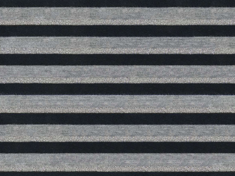 Seamless black gray striped pattern knitted cloth fabric