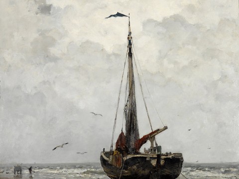 Sailing oil painting works by world famous painters