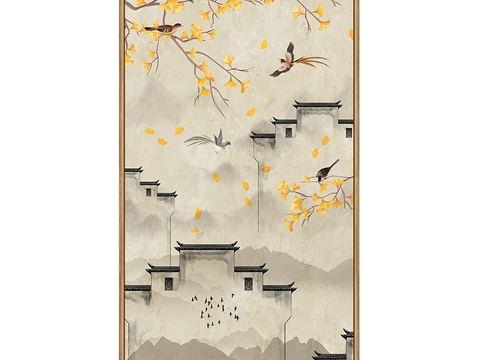 New Chinese Style Flower and Bird Decorative Painting