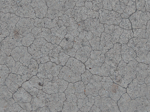 Seamless Aging Cracking Concrete Ground Wall